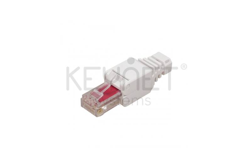 Conector CAT6 UTP macho. Montaje sin herramienta