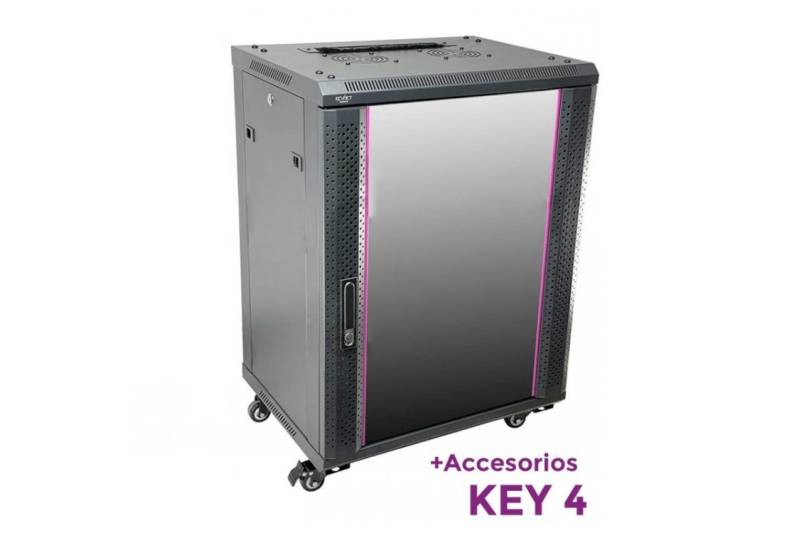 Rack de pared/suelo  19", 18U, F600 / AN 600 / AL 905mm + ACCESORIOS