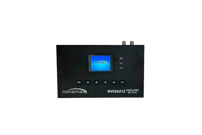 Modulador HD TWIN UHF/VHF 85dB, 70-100dBuV, MER gt36dB. Pantalla LCD y Mini USB