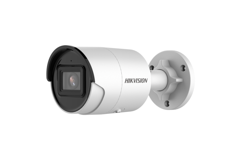 Cámara IP bullet, 8MPx, IR 40mts, 2.8mm, H.265+, PoE802.3af.  IP67, Motion Detection 2.0 de humanos y vehículos