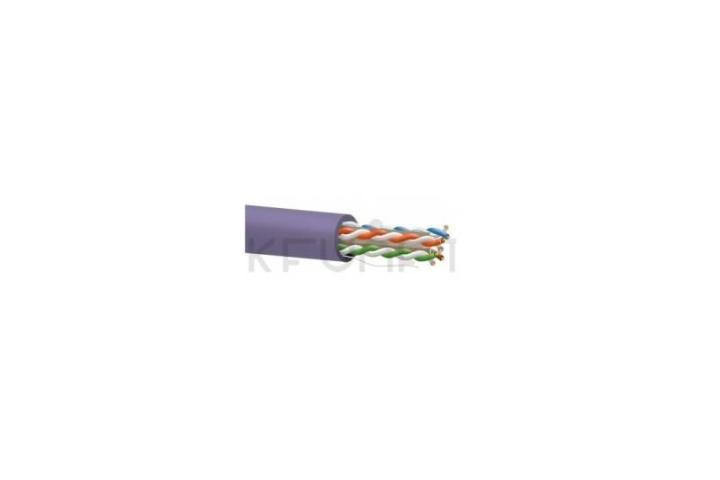 Cable Cat6 U/UTP BC 23AWG-0,54mm CPR-Cca s1a,d1,a1 caja+carrete 305mt violeta. Bobina 305mts