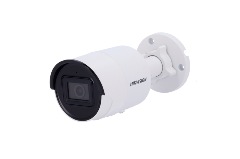 Cámara IP bullet, 4MPx, Dark Fighter, IR 40mts, 2.8mm, H.265+, PoE802.3af.  IP67, Motion Detection 2.0 de humanos y v