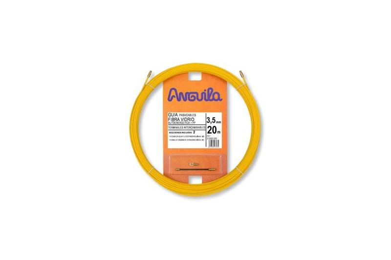 Guía Pasacables Anguila  3,5mm 20mt, Fibra de Vidrio recubierta