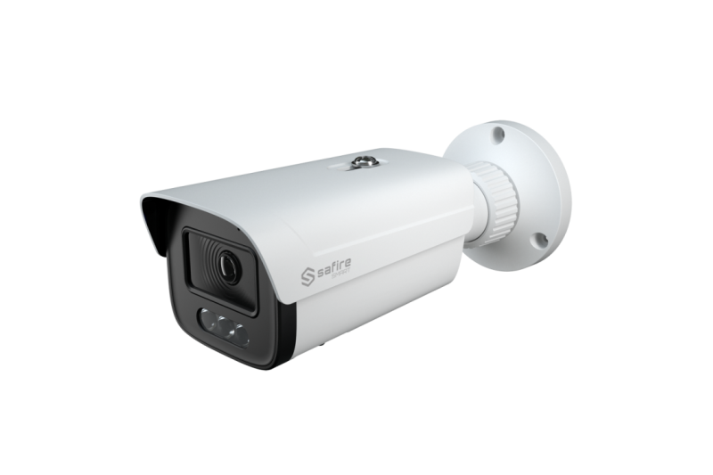 Cámara IP bullet, 4MPx, IR 40mts, 2.8-12mm, H.265+, PoE802.3af.  IP67. Audio