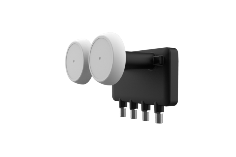 Lnb Quad (4 Receptores), Monoblock 6º (Astra 19.2 - Hot Bird 13), 58-68dB, 0,1dB ruido