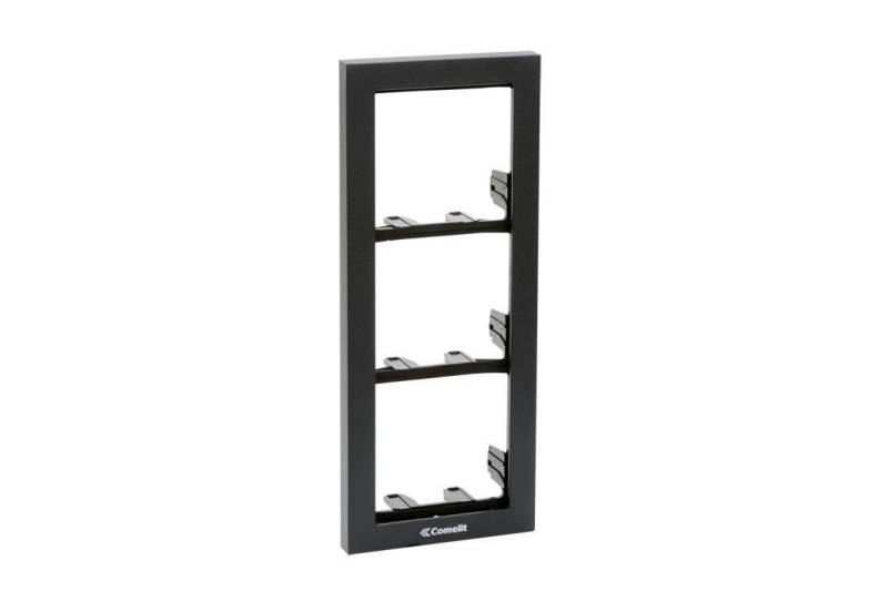 Soporte 3 módulos para placa modelo IKALL, color negro antracita