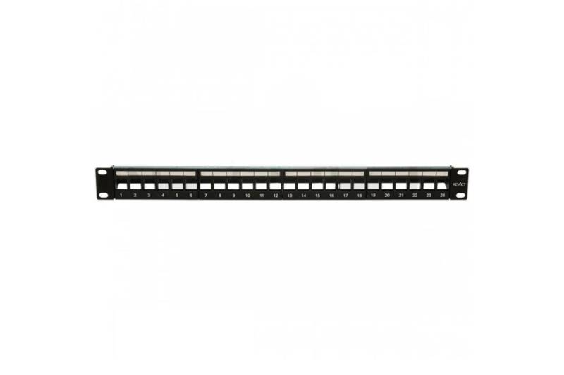 Patch panel para rack de 19", x24 puertos vacío UTP/FTP