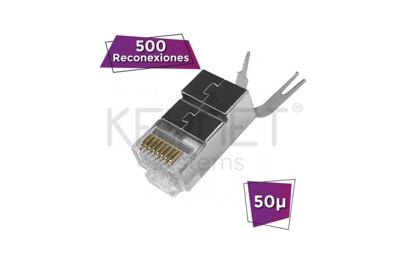 Conector CAT6A FTP macho (blindado)