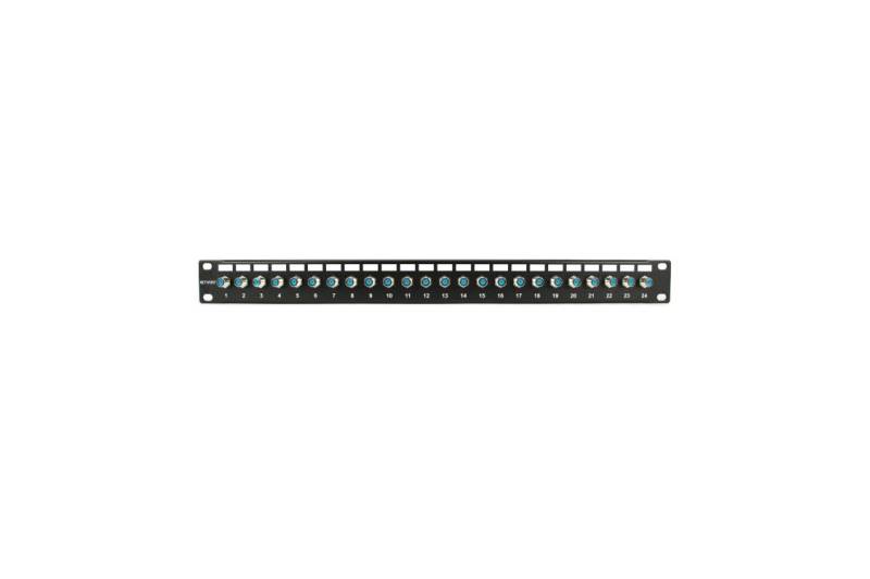 Patch panel 19" con 24 conectores H/H F (completo)