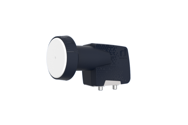 LNB Twin (2 Receptores), 55dB, 0,3dB ruido, cuello 40x70mm (An x Largo)