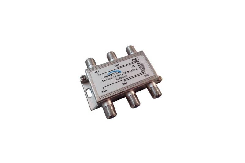 Distribuidor de 4 salidas con DC PASS, conector F. At. 10dBi