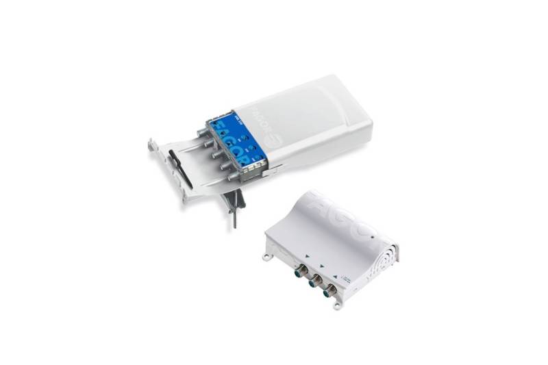 Kit de Amplificador mástil  5G AML 530 (3 entrada FM/BIII/UHF, 28/28/38dB, 114dBµV) + Fuente FA 252