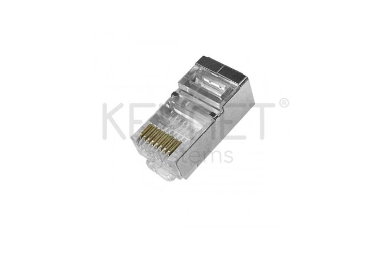 Conector CAT6 FTP macho, con guía